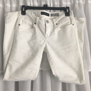 White Low Rise Angle Jegging